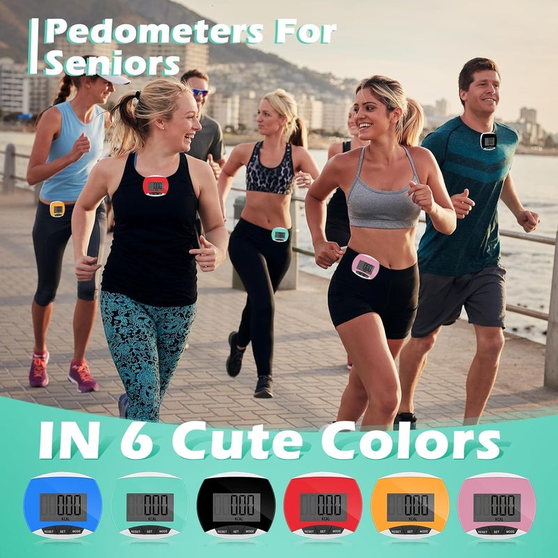 Copkim 24 Pcs Pedometer for Walking Bulk LCD Step Counter with Calories Burned Portable Accurately Step Tracker for Women Man Adults Jogging Hiking Running Walking - Image 5